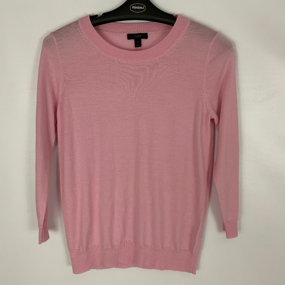 J. Crew Pink Tippi Sweater Merino Wool Size Small